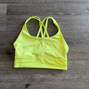 lululemon athletica Neon Yellow Crop Top
